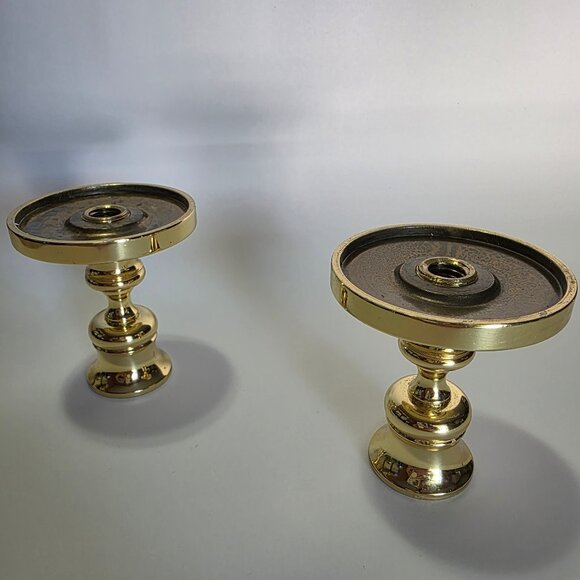 Vintage Baldwin Solid Brass Candlestick Holders, Set of 2, Decorative Rope Base - Picture 9 of 9